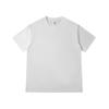 Gram heavy solid color crew neck T-shirt loose men's and women's same group clothes short-sleeved fashion versatile cultural shirt