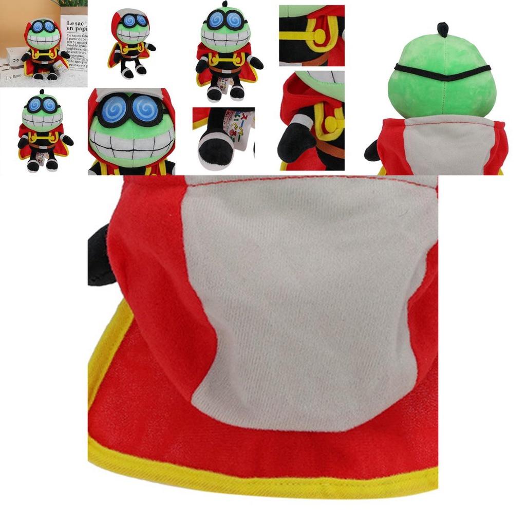 Mario Plüschtier mit Umhang Lustige und entzückende Stoffpuppe mit Brille