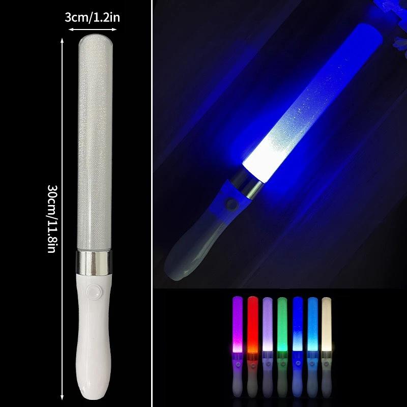 1/5Pcs Glow Sticks with Hook Luminous Fluorescence Light Up Glow in The Dark Club Bar Concert Party Light Sticks Party Props