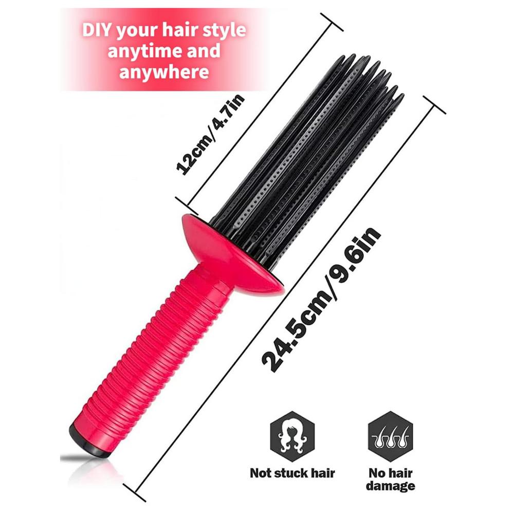 Heißluft-Lockenwickler-Kamm, Heißluft-Styling-Bürste, flauschiges Haar, Lockenrolle, Kamm, Luftvolumenkamm, Haar-Styling-Rolle, Lockenbürste