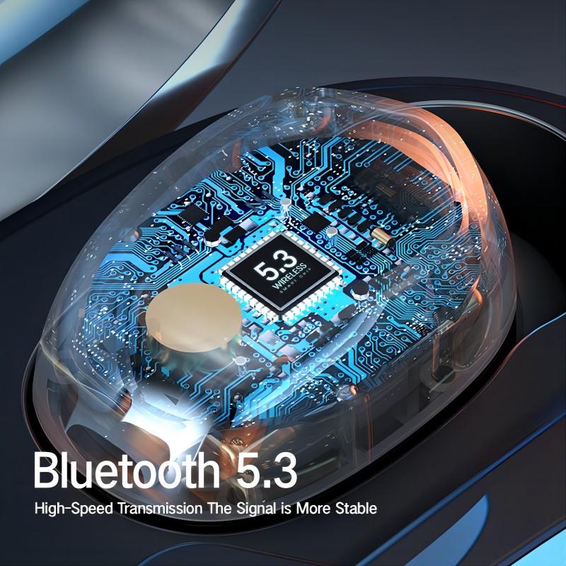 Wireless Earphones TWS Earbuds Bluetooth 5.3 Headphones with Mic Noise Reduction Waterproof Headset for All Smartphones