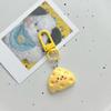 Cujmh Resin Fried Egg Keychain Cute Simulation Food Pendant Bag Charm Accessory