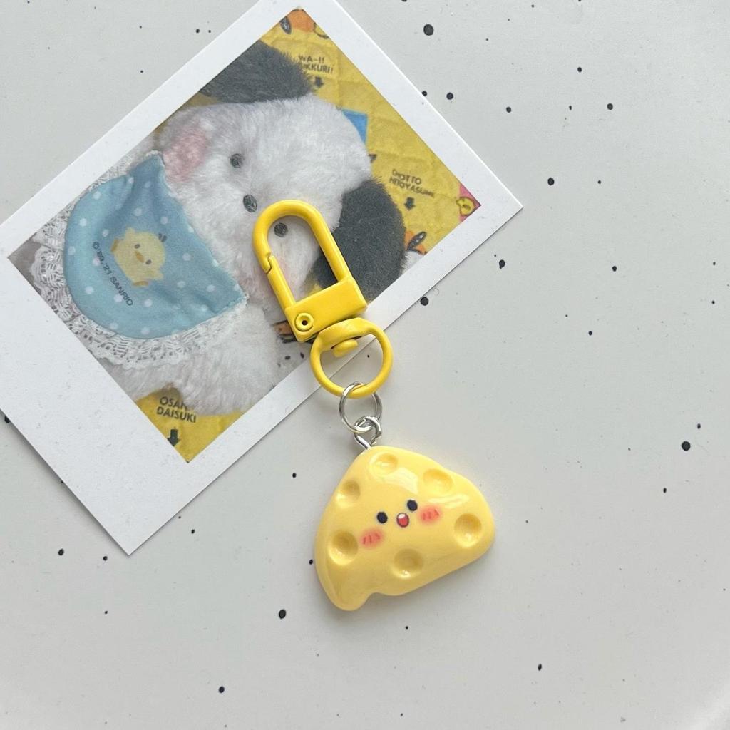 Cujmh Resin Fried Egg Keychain Cute Simulation Food Pendant Bag Charm Accessory