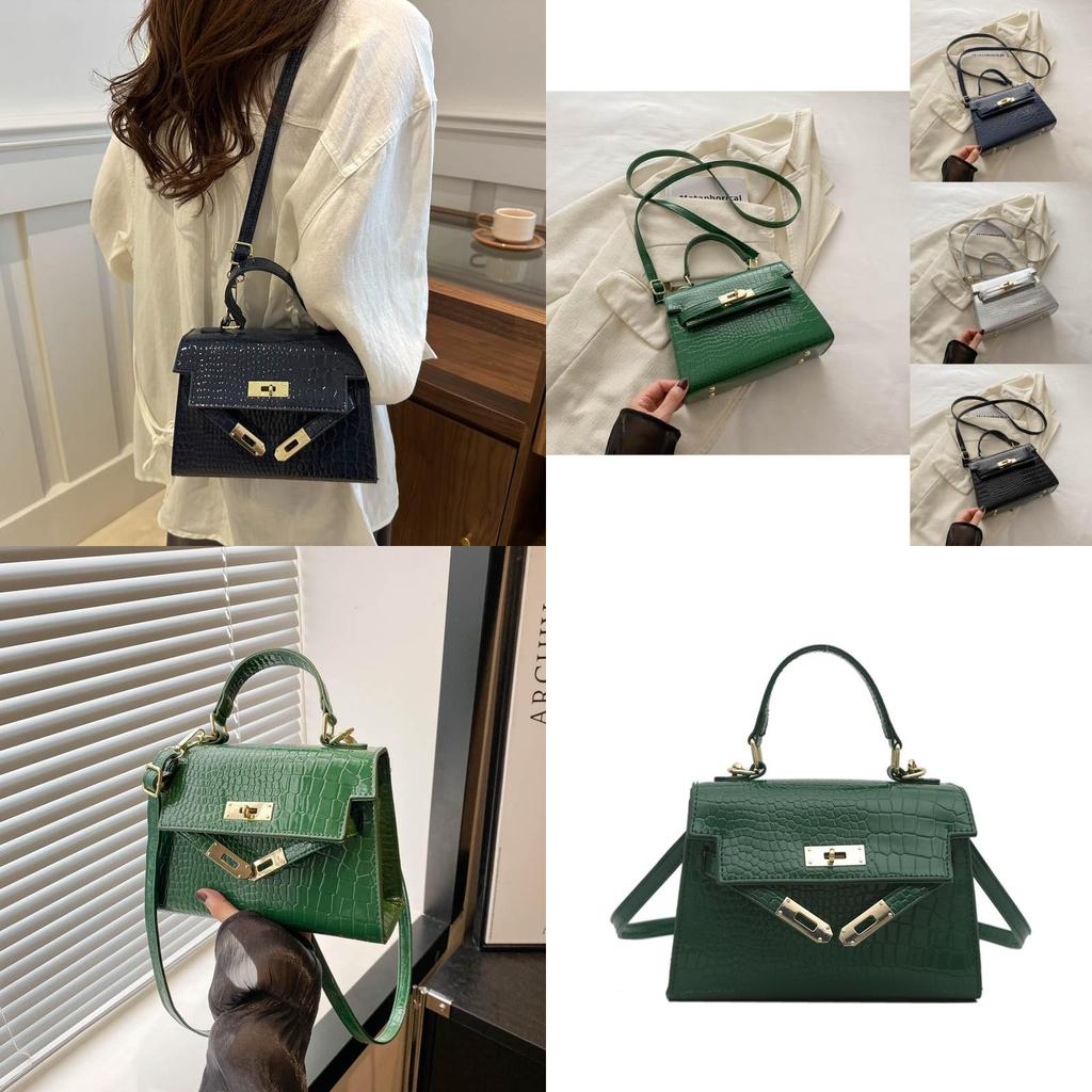Trendy Summer 2024 Fashion Small Crossbody Bag Stylish Pu Leather Handbag For Daily Use In Black Blue Silver Green