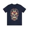 2025 Summer Mexico New Are Selling Mexican Sugar Skull T-shirt Day of The Dead Art Print Gift for Men Men's Breathable T-Shirt
