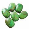 Green Copper Turquoise Cabochon - Polished Natural Oval Gemstone for Jewelry Making