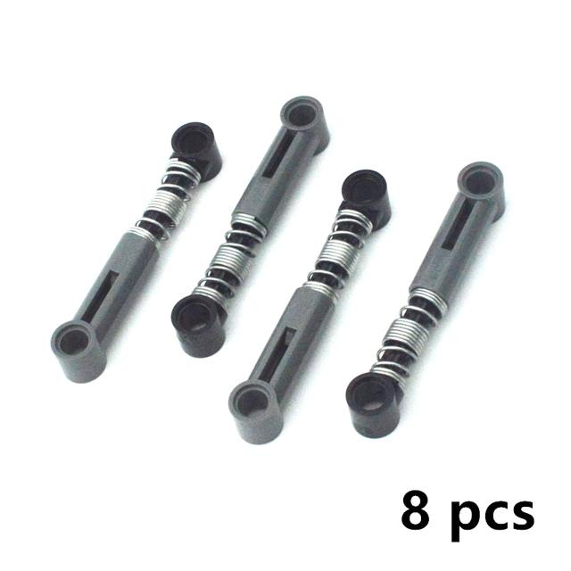 Building Blocks Technical Parts Soft Hard Spring Shock Absorber Compatible Assembles Particles 76138 76537 61903 92693 57515