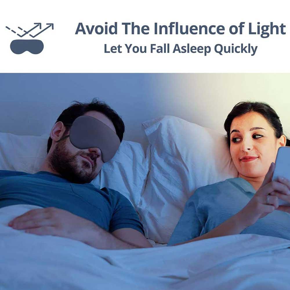 Soft Breathable Warm And Cool Dual Use Sleep Eye Mask Lightweight Warm And Cool Dual Use Eye Mask for Relieving Eye Fatigue Nap