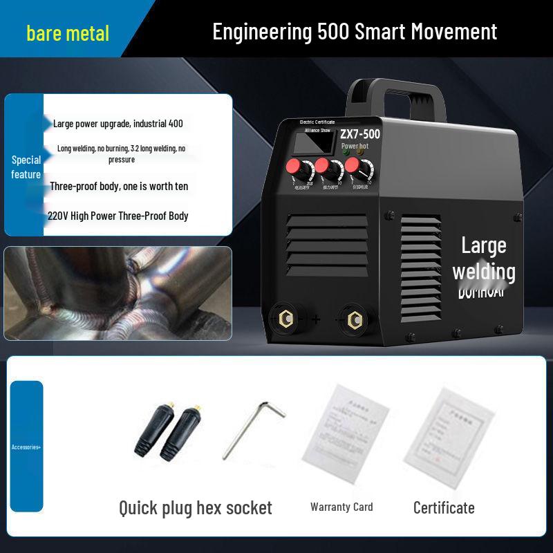 500 Electric Portable Dual Voltage Welder: 220V/380V Industrial-Grade Household Laser DC Welder