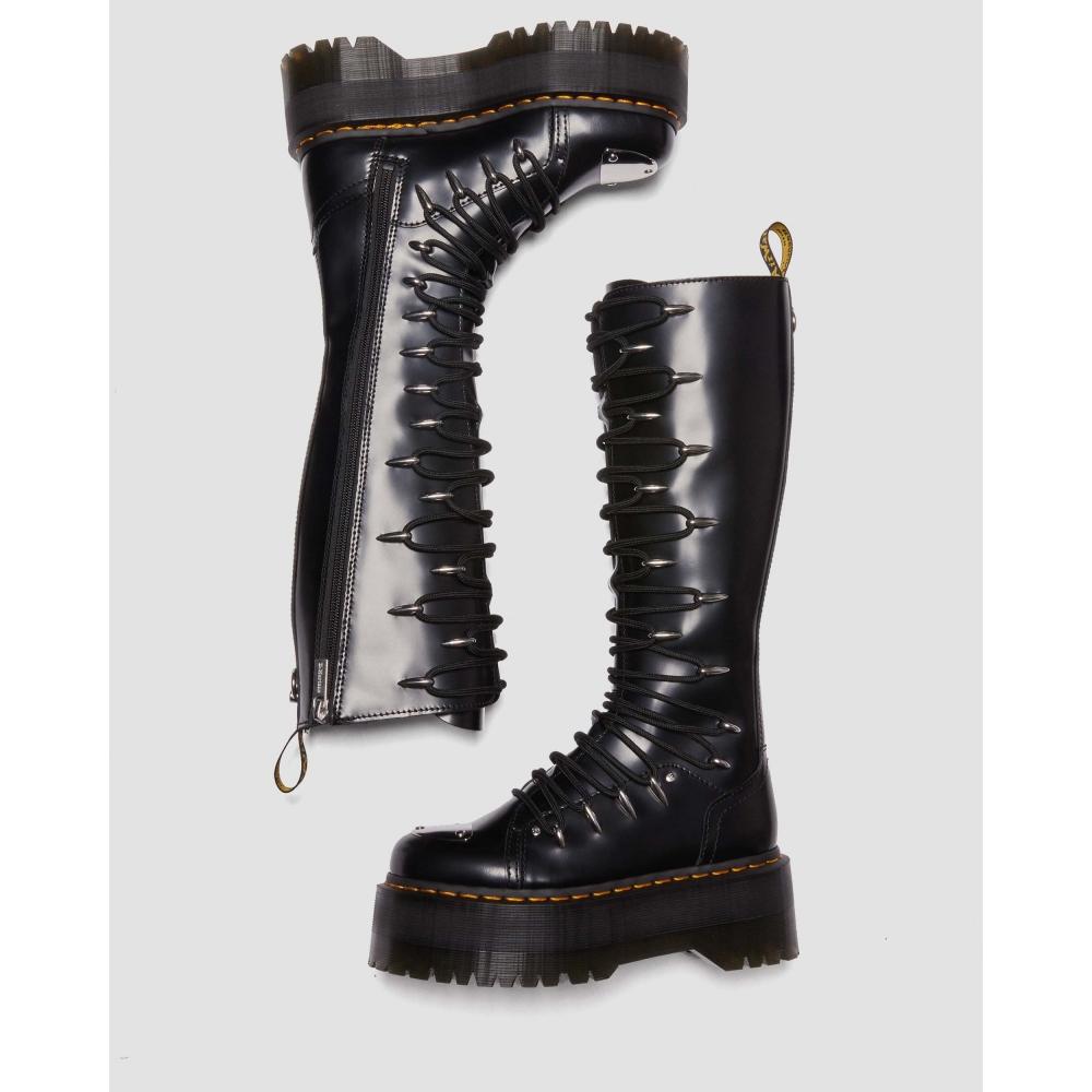 【新品未使用】Dr.Martens 1B60 LTT MAX 24cm Dr. Martens 1b60 Max Lace Up Knee High Boots In Black - 31