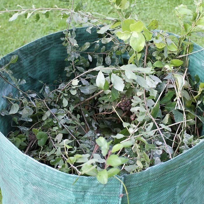 GK17880-2X Sacs de Jardin 272L indéchirables Sacs de déchets Jardin résistants Sacs Poubelle de Jardin