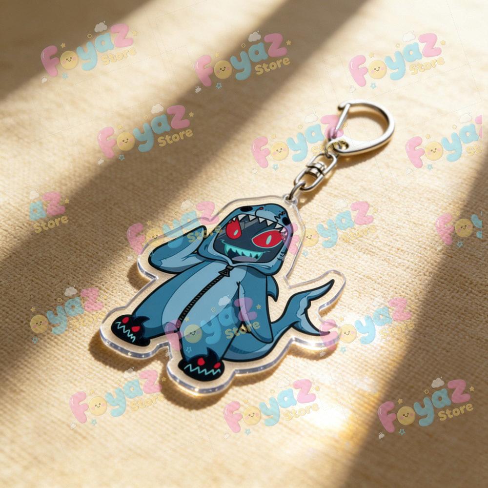 Cool Cartoon Chibi Alastor Vox Keychain Vox Fan Gift Vox Standee
