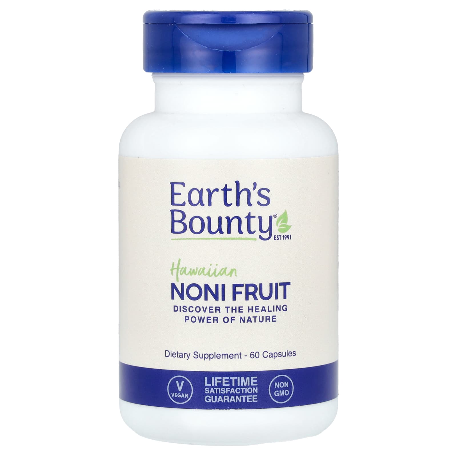 

Earth S Bounty, Hawaiian Noni Fruit, 60 Capsules (500Mg per Capsule)