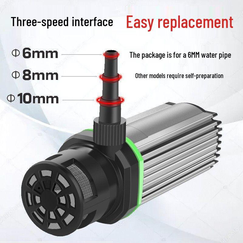 12V Mini-Wasserpumpe: 15m Förderhöhe, Tauchfähig, Selbstansaugend 220V für Schlitz-/Schneidemaschinen