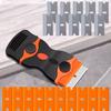 1PC Double Edged Scraping Tool with Extra 10 Plastic Razor Blades & 10 Metal Blades, Multi-Purpose Cleaning Razor Squeegee Knife