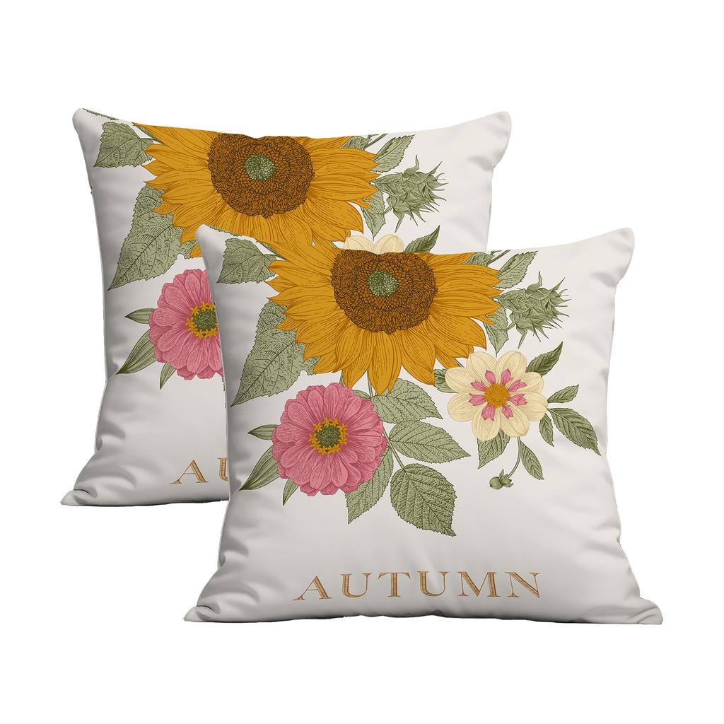 New Creative European Retro Floral Pillowcase Double-sided Printed Home Cushion Pillowcase Multiple Styles Available