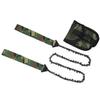24" 33-Tooth Portable Hand Pull Chainsaw for Outdoor Camping and Survival
