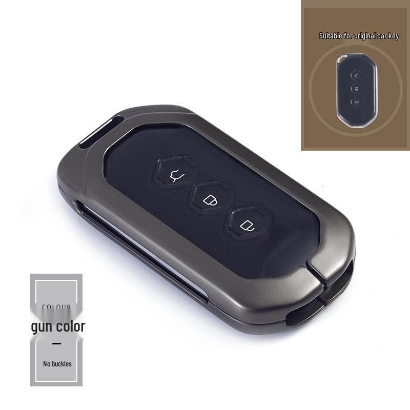 Wuling Capgemini Car Key Premium Metal Protective Case with Buckle
