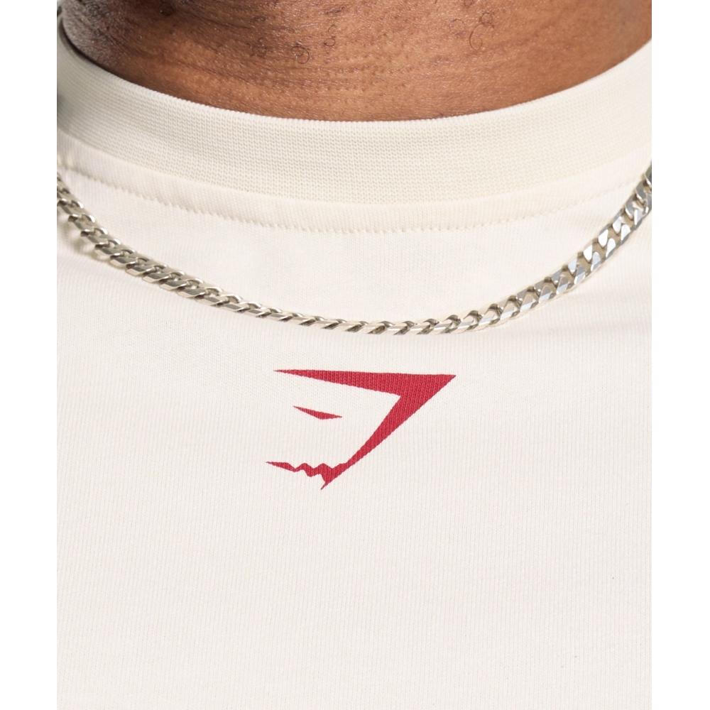 Gymshark LifTing Club T shirT oaT whiTe condiTioning Red A1c8b Wdz1