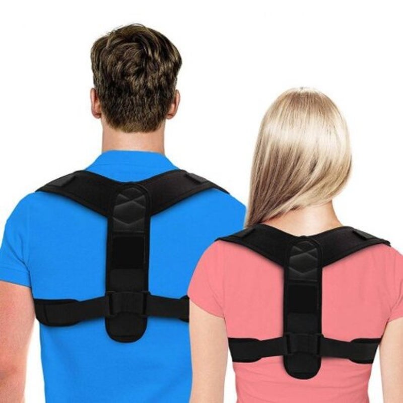Orthotics, Braces & Sleeves Unisex Back Posture Corrector Clavicle Spine Shoulder Orthosis Support Belt Black M / L