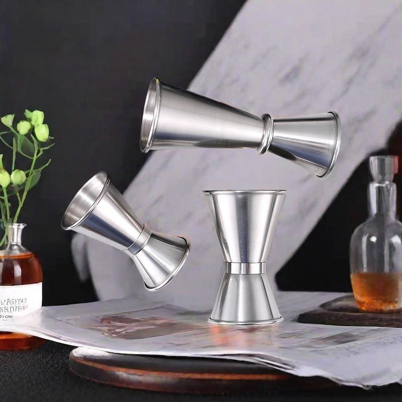 Stainless Steel Cocktail Shaker Measure Cup Rink Spirit Measure Jigger, Kitchen Bar Tools, 15 Ml, 30ml, 20 Ml, 40ml, 30ml, 50ml