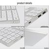 Bluetooth Mini Wireless Keyboard - Silent, Portable, Aluminum Alloy, Compatible with Laptops, iOS, Mac, and External Devices
