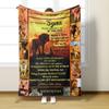 Customizable Flannel Blanket - English Envelope Series, Perfect Mother's Day Gift