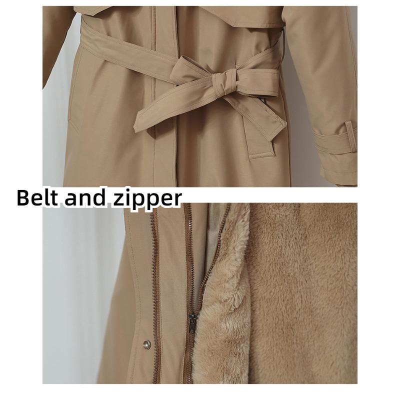 Women Winter Jacket Hooded X-Long Thick Faux Fur Padded Parkas Woman Distachable Plus Size Coat