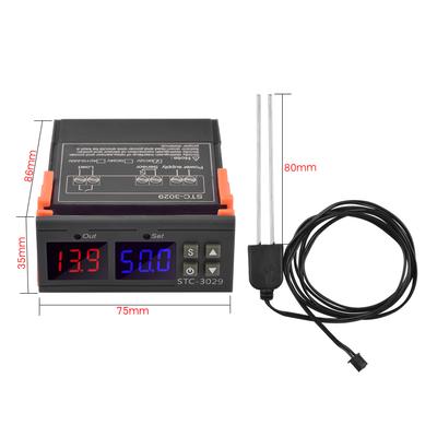 DC12V 10A Mini LED Digital Soil Humidity Controller with Sensor 0percent ~100percent RH Measuring Range with 1M