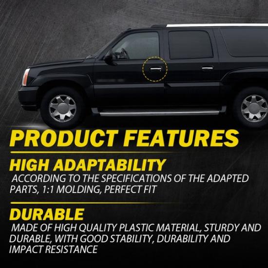 Front Door Handle W/ Keyholes For Chevy Silverado GMC Sierra Cadillac 1999-2006