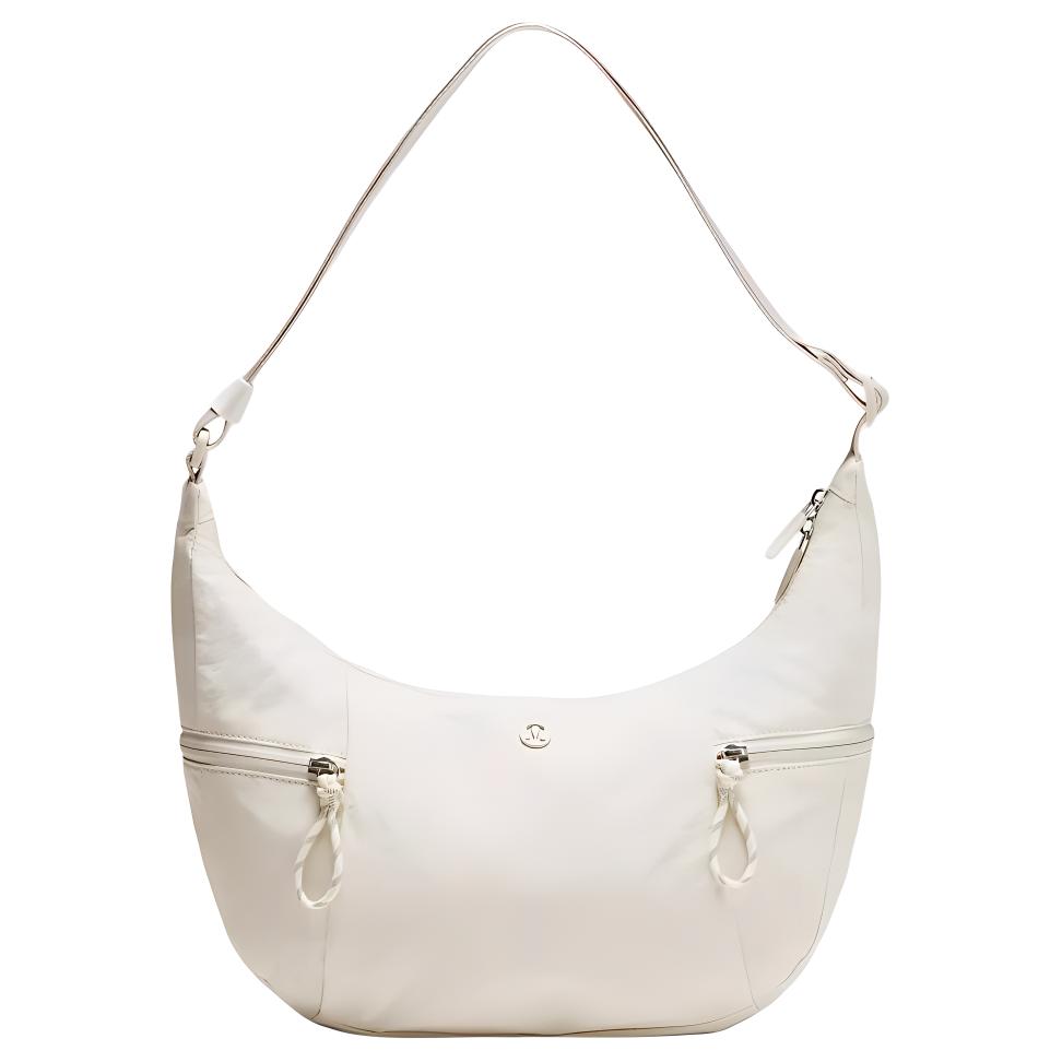 Lululemon Slouchy Sling 6L Minimalist Casual Versatile Recycled Nylon Shoulder Crossbody Bag Unisex bags Ivory LU9CACS-033454 Ivory White