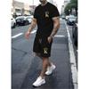Summer Men's Outdoor Quick-drying Short-sleeved T-shirt + Shorts Set