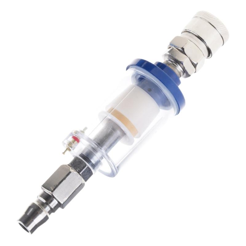 Pneumatikwerkzeug Öl-Wasser-Abscheider Luftfilter mit Manometer für Spritzpistolen Airbrush-Regler Feuchtigkeitsfilter