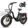Vélo Électrique Pliable Eskute D202 Moteur 250W Pneus Fat 20" Vélo Électrique de Ville Pour Adulte Vitesse Maximale 25km/h Freins à Double Disque 48V 20.8Ah Charge Maximale 150Kg
