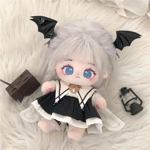 niannyyhouse 20cm Plush Toy Clothes Black Dress Scarf Shorts Cotton Doll Dress-Up Doll Accessories