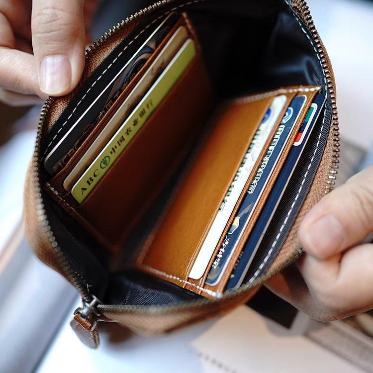 2025 Korean Style Women's Ultra-thin Minimalist Long Leather Wallet with Zipper Coin Purse and Phone Holder