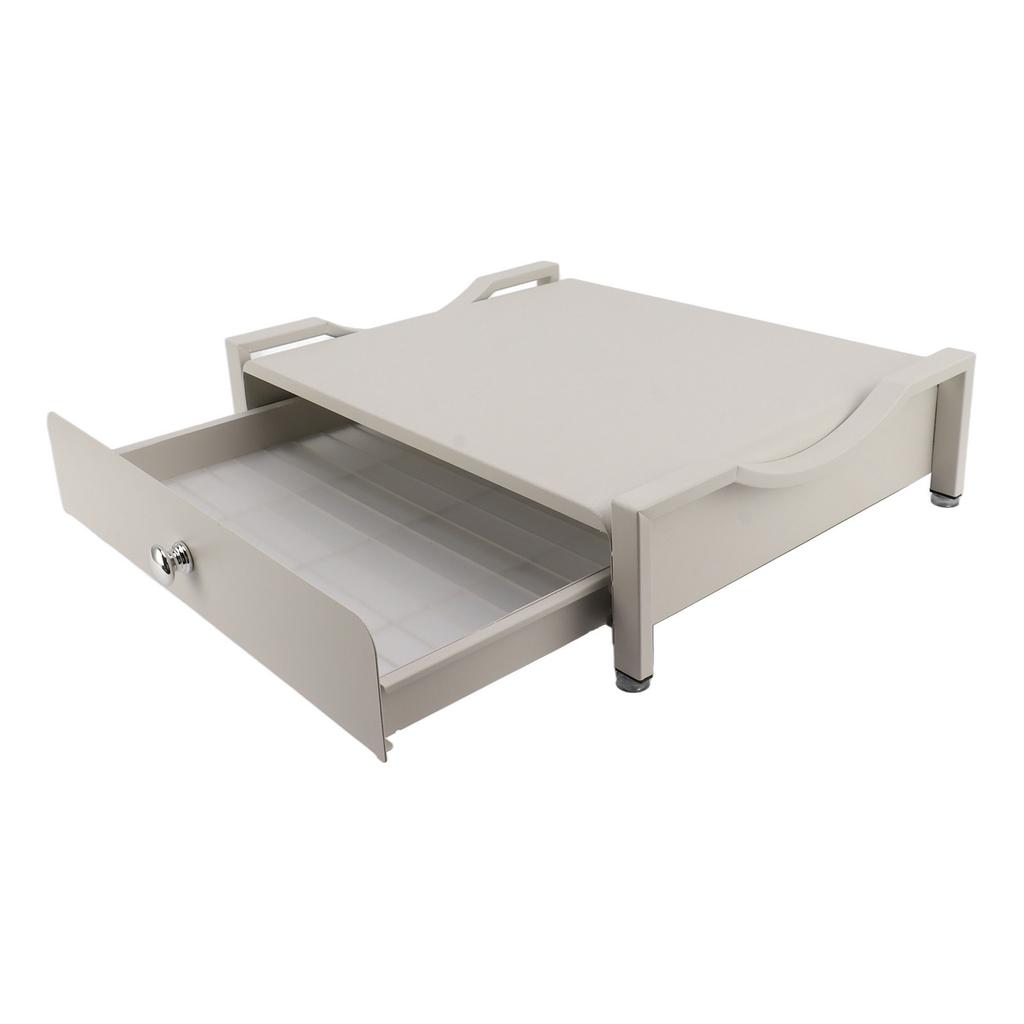 Getränkehalter, Schiebetablett, multifunktionales Aufbewahrungstablett, Schubladen-Maker, Standtablett für Zuhause, Weiß, L