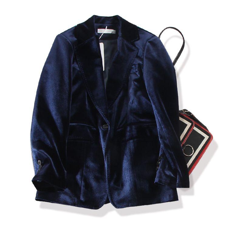 

Chu Genuine Velvet Suit Blue L