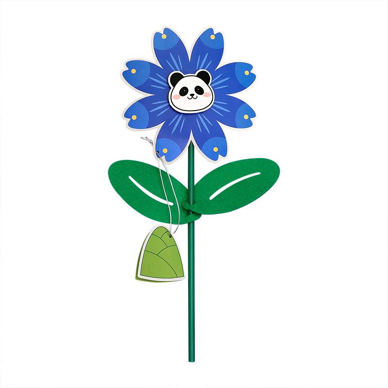 Cartoon DIY Flower Greeting Card Childrens Thank You Handmade Material Package Small Red Reward Gift Office School Supplies
