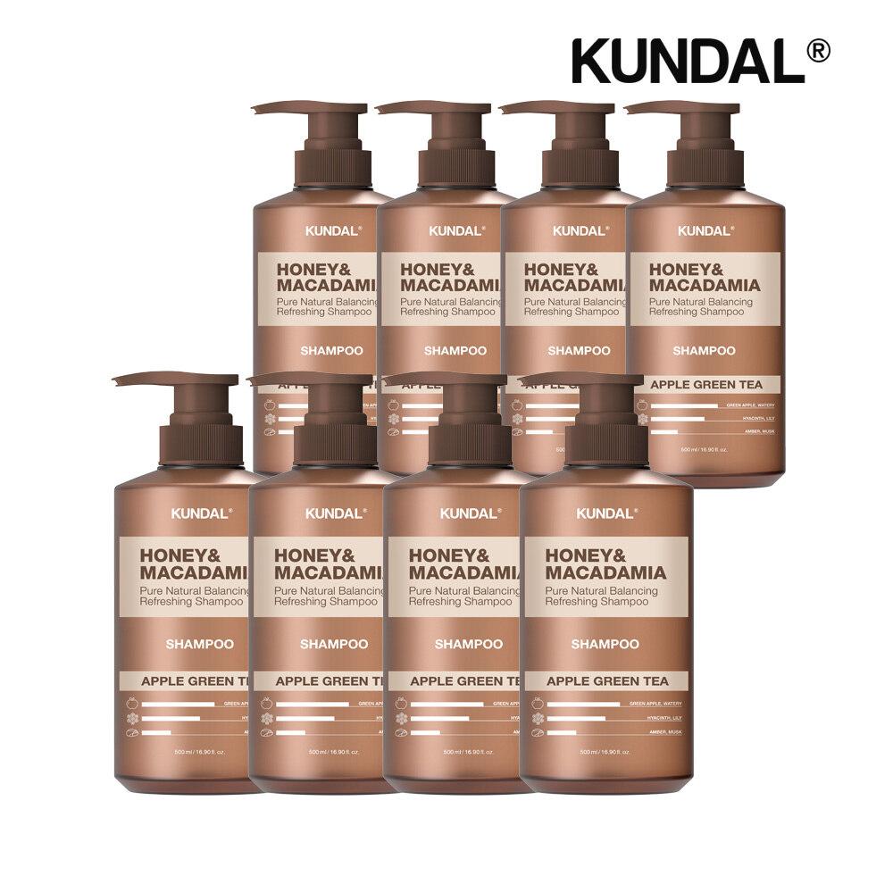 KUNDAL Honey & Macadamia Nature Shampoo Apple Green Tea 500ml x8