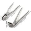 Leather Edge Adjustment Press Flattening Pliers Bag Clamp DIY Hand Tools for Leather Craft Bag Belt Making Fixed Jaw Pliers