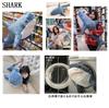 Realistic Shark Plush Toy, Fluffy Body Pillow Cushion, Cute Gift (80cm), Suitable for Ages 6+