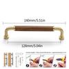Walnut Pull Wardrobe Cupboard Handle Kitchen Door Cabinets Knobs Wood Cabinet Pull Nature Style Wooden Cabinet Handle