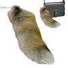 Extra Large Fake Fox Tail Keychain Oversized Imitation Fox Tail Keyring Charm Decoration Easy To Attach To Bags Backpacks Cosplay Accessory