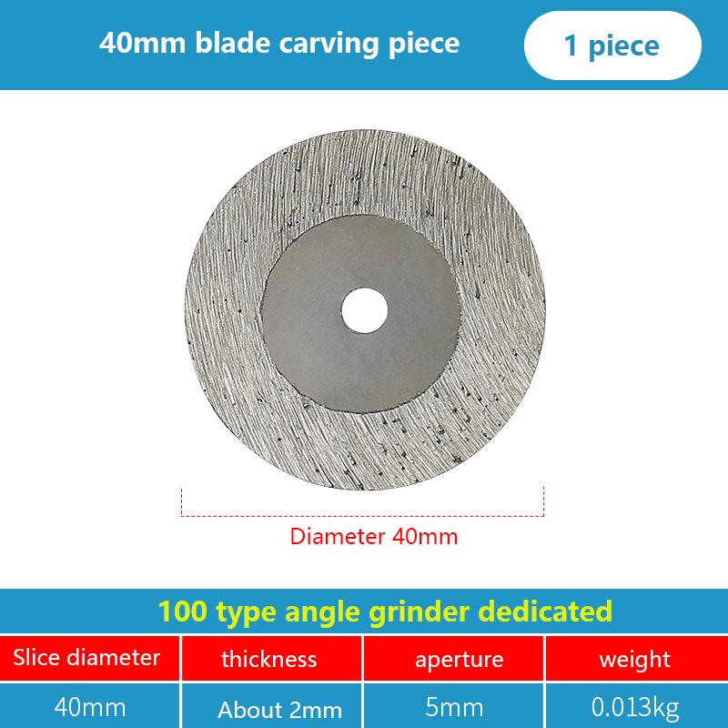 1Pc Stone Cutting Disc 40Mm Diamond Sintered Segment Saw Blade Granite Sandstone Concrete Lettering Carving Grinding Tool