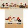 Detailed One Piece Character Figures 6-piece Set Luffy Robin Usopp Franky Kid Pvc Collectibles