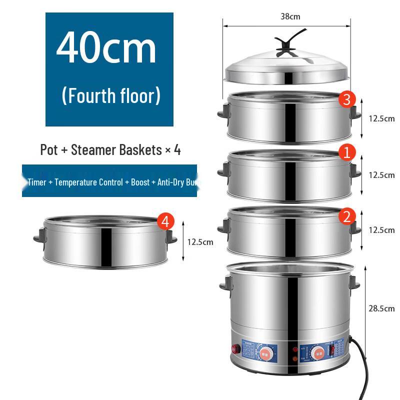 Yunduo Commercial Multi-Layer Stainless Steel Steam Cooker