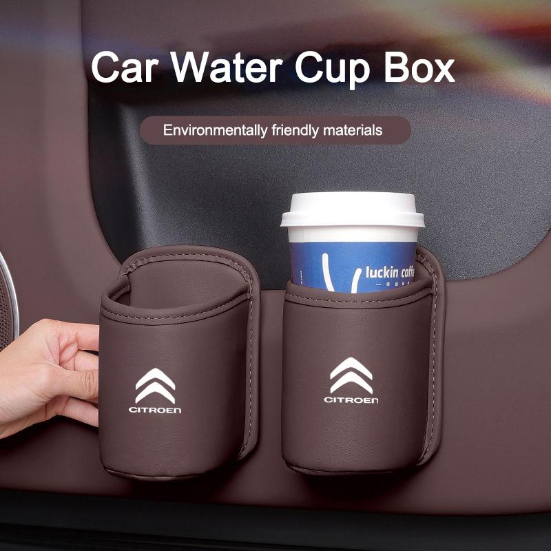 AAMD1 -Car Water Cup Holder Mobile Holder Beverage Multifunctional Box Holder for Citroen C5X C6 DS C3-XR C4L C4 C1 C5 C6 VTS C-ELYSEE
