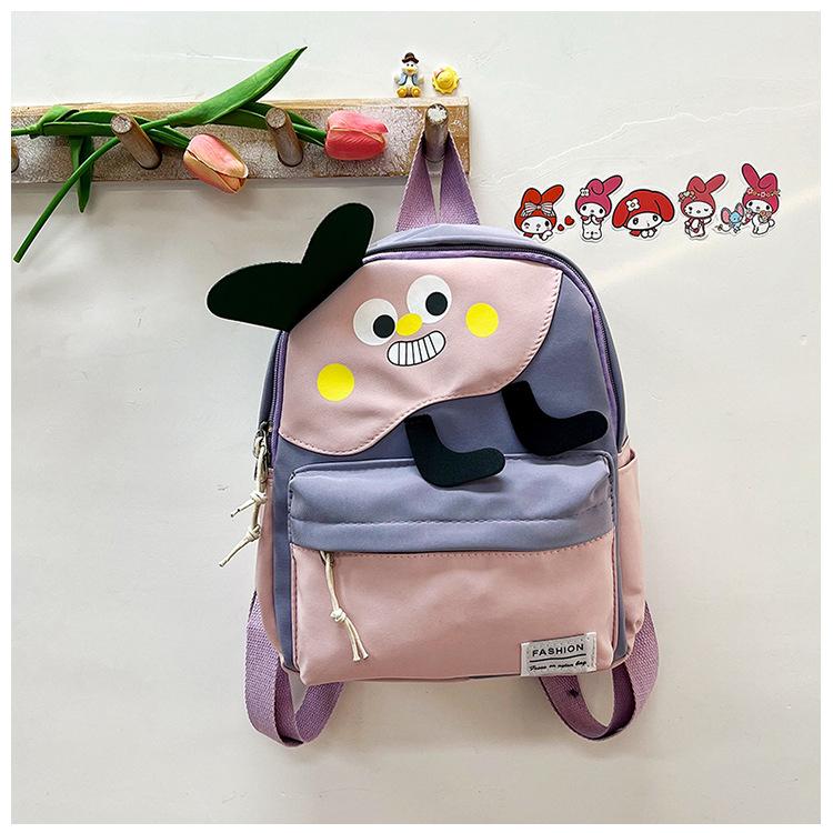 

2025 новый школьный портфель мультяшный милый рюкзак для мальчиков и девочек детского сада защита позвоночника снижение нагрузки детский рюкзак с кроликом фиолетовый