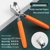 Stainless Steel Slanted Tip Nail Clippers - Large Opening Anti-Splash Cutter for Deep Nail Grooves